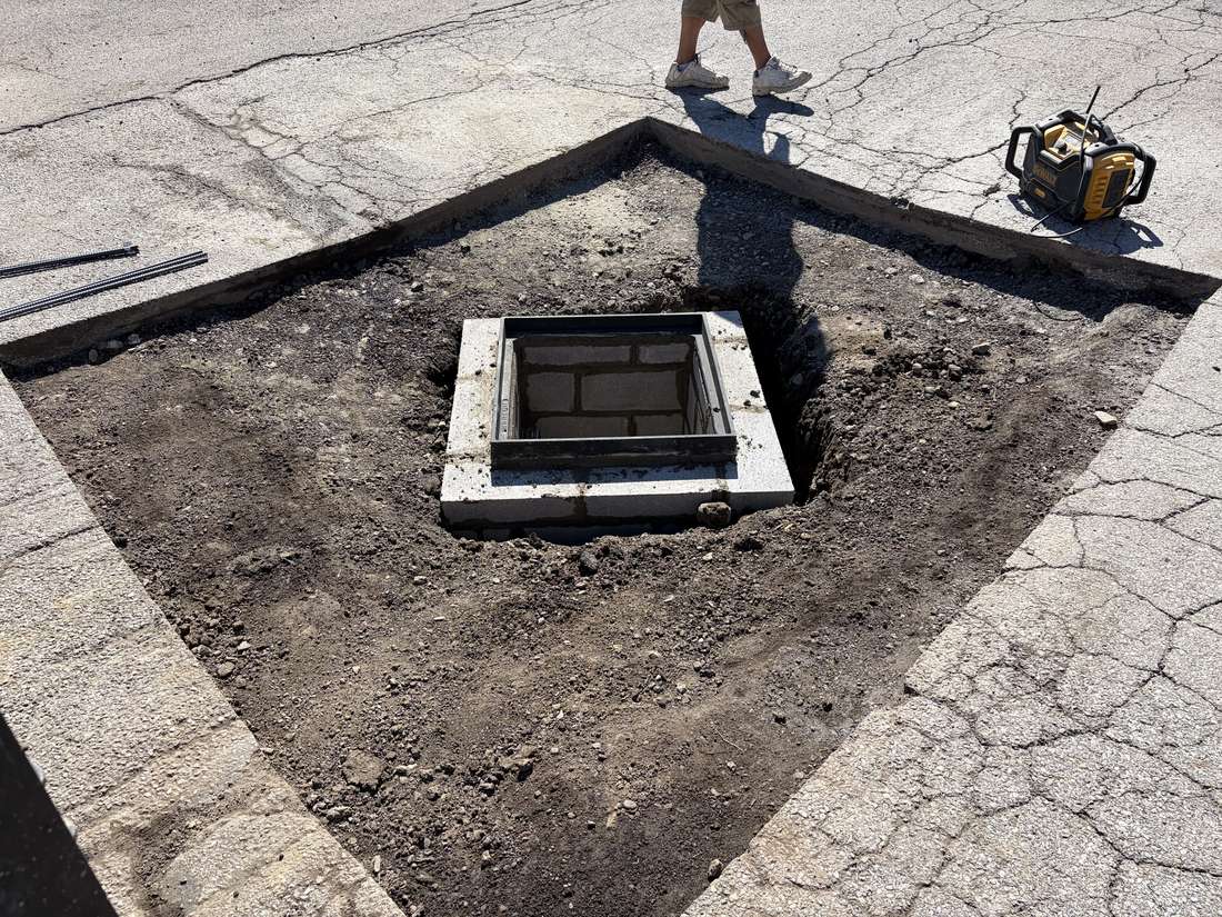 New catch basin structure set
