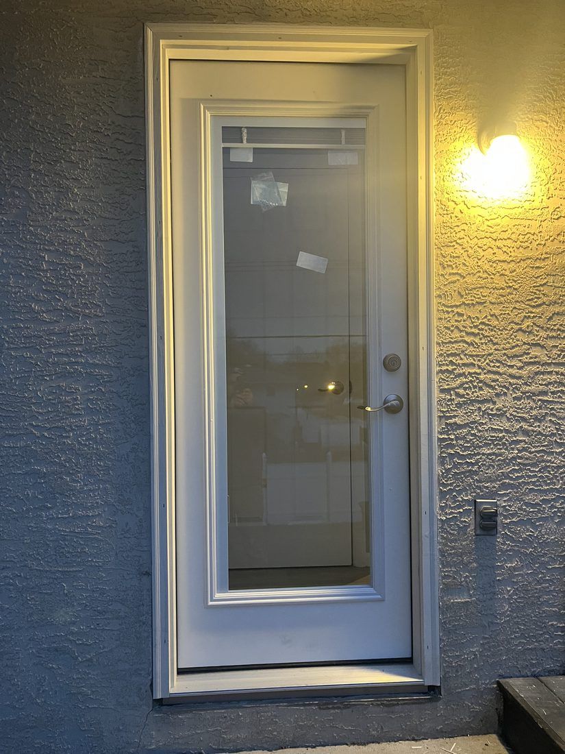 Full-lite entry door