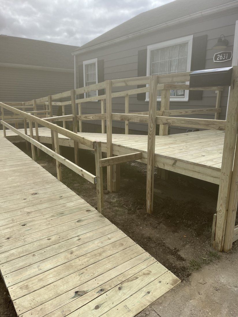 Wheelchair ramp and landing